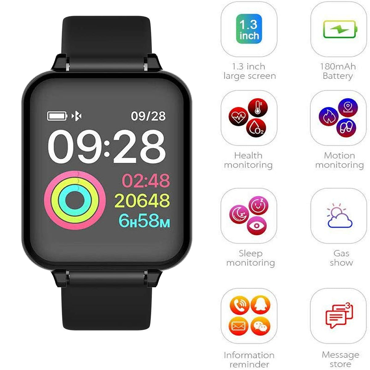 Smart Fit Wellness & Sports Activity Watch – Heart, Sleep & Fitness Tracker