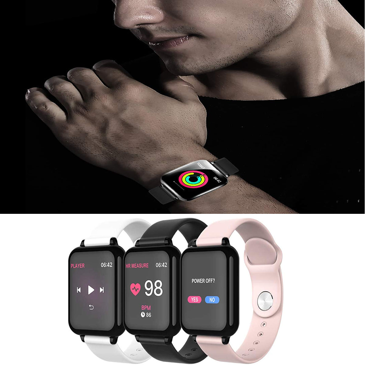Smart Fit Wellness & Sports Activity Watch – Heart, Sleep & Fitness Tracker