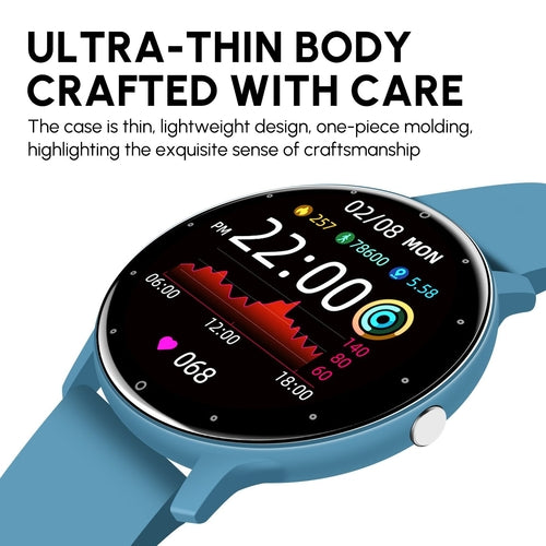 AquaActive Pro Waterproof Bluetooth Smartwatch with Fitness & Health Tracker