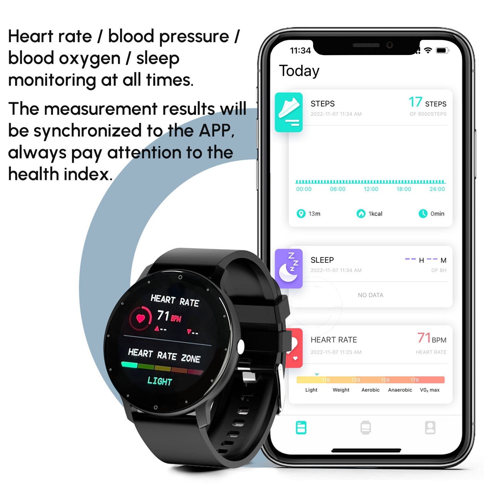 AquaActive Pro Waterproof Bluetooth Smartwatch with Fitness & Health Tracker