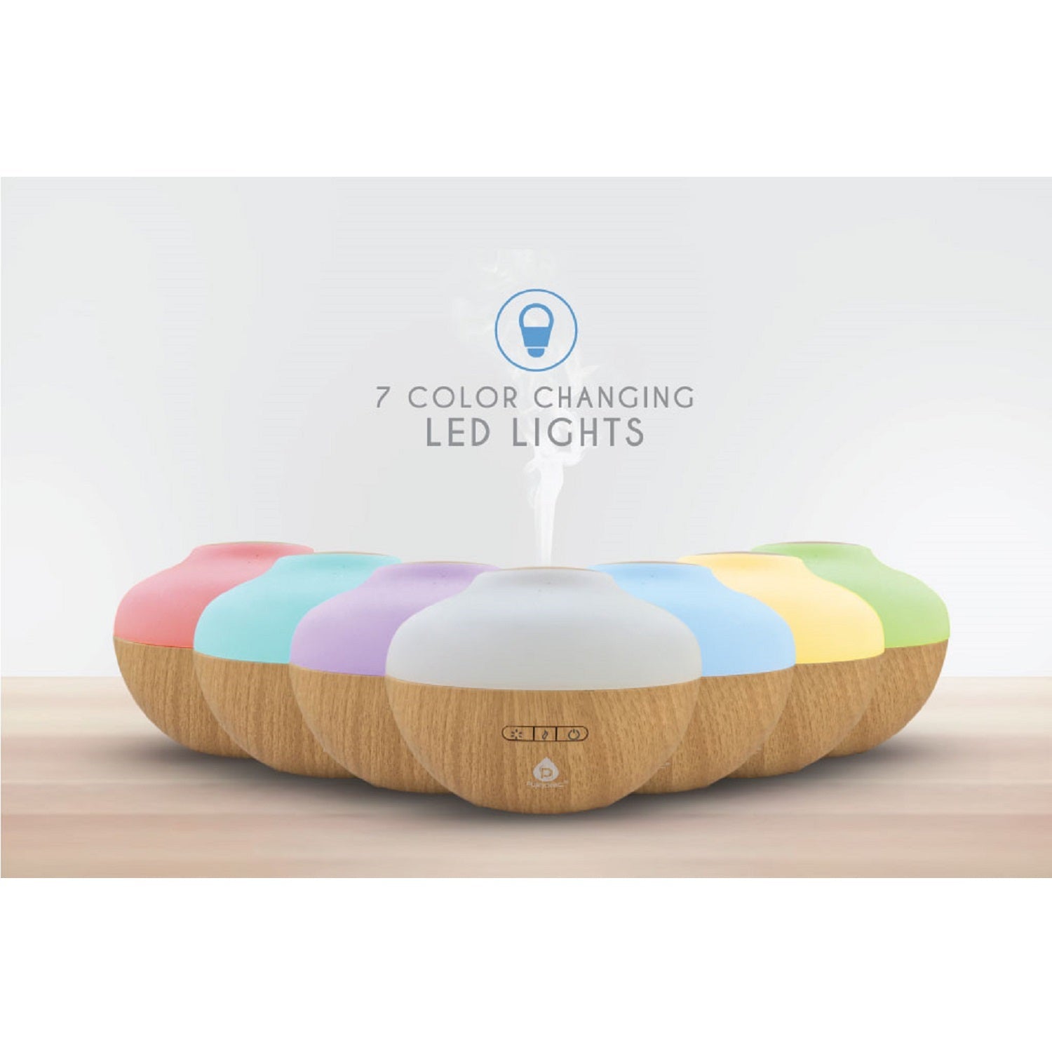 Aroma Bliss Diffuser Set – 7 LED Colors, 3 Essential Oils (Lavender, Eucalyptus, Frankincense), 300ml, 7H Mist