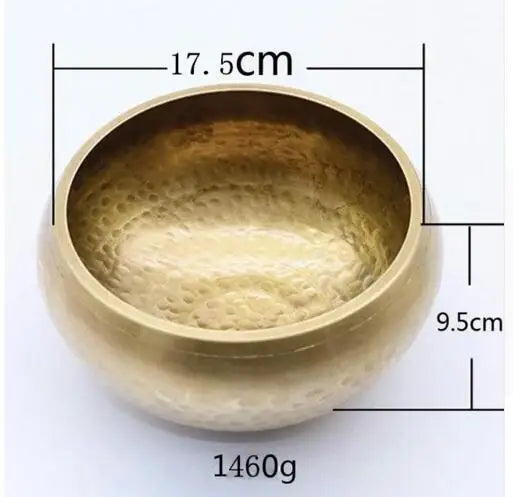 Copper Singing Bowl Set with Mallet & Cushion – Meditation & Sound Healing