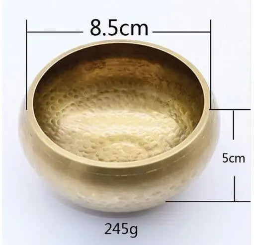 Copper Singing Bowl Set with Mallet & Cushion – Meditation & Sound Healing