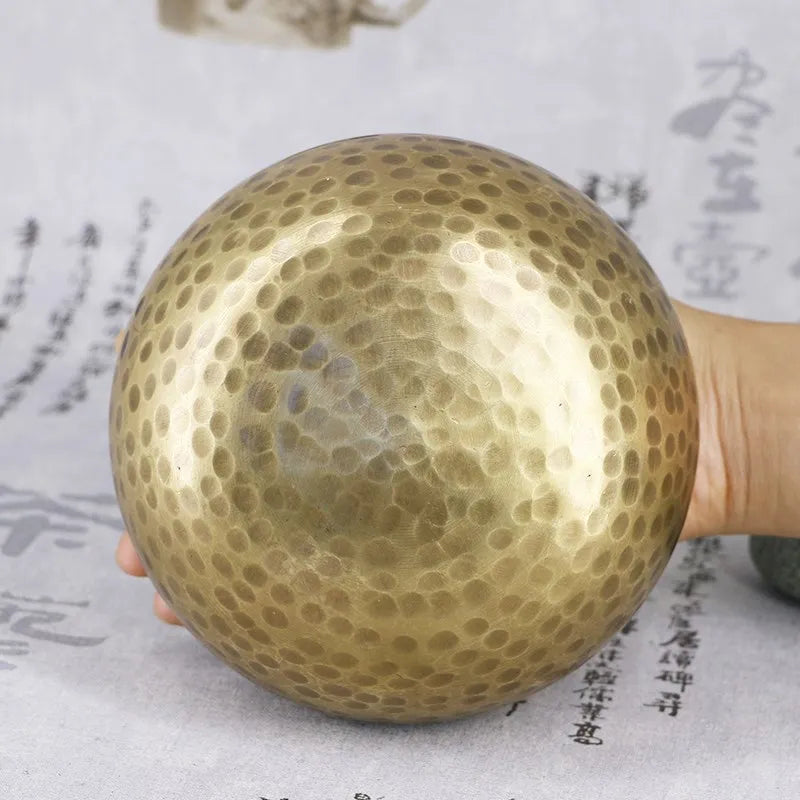 Copper Singing Bowl Set with Mallet & Cushion – Meditation & Sound Healing