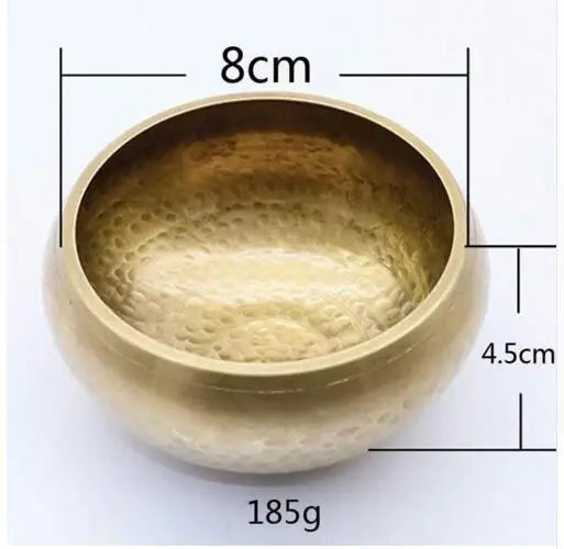 Copper Singing Bowl Set with Mallet & Cushion – Meditation & Sound Healing