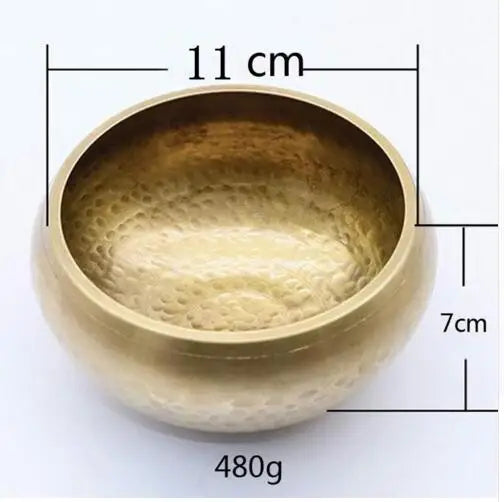 Copper Singing Bowl Set with Mallet & Cushion – Meditation & Sound Healing