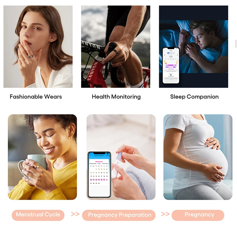 J‑Style 2301A4 Smart Ring – Fitness, Sleep & Health Tracker