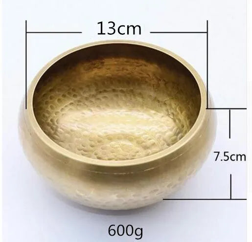 Copper Singing Bowl Set with Mallet & Cushion – Meditation & Sound Healing