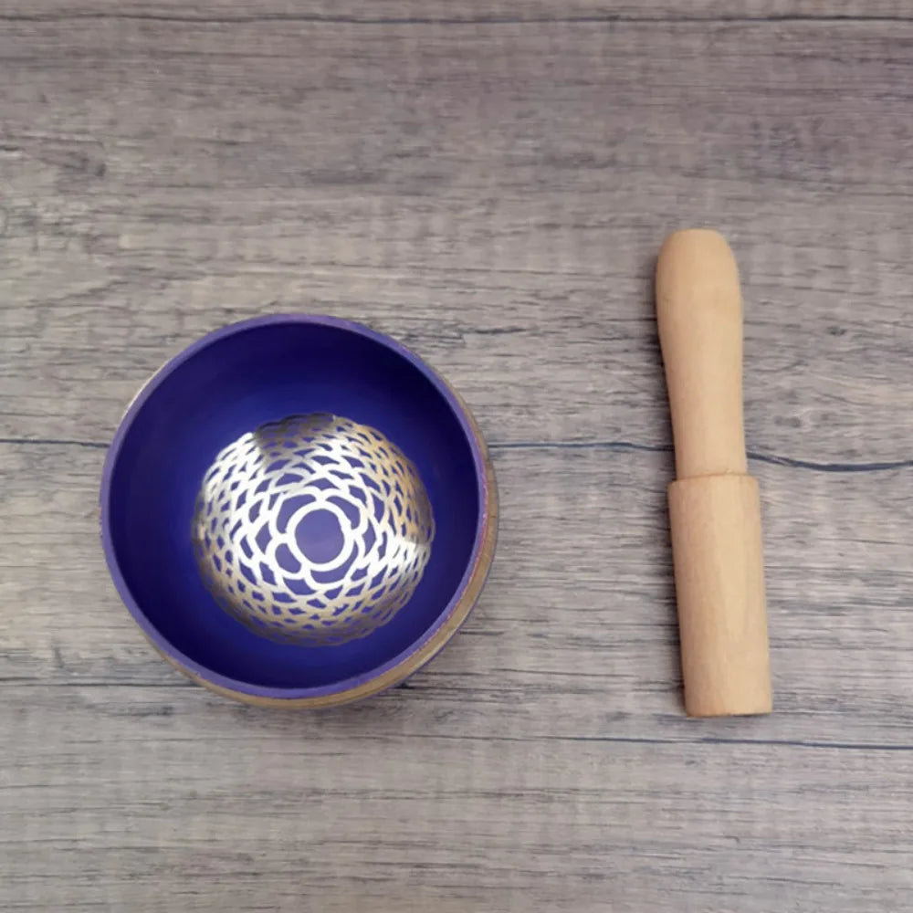 7 Chakra Tibetan Singing Bowl – Handmade Nepal Brass Meditation Sound Bowl