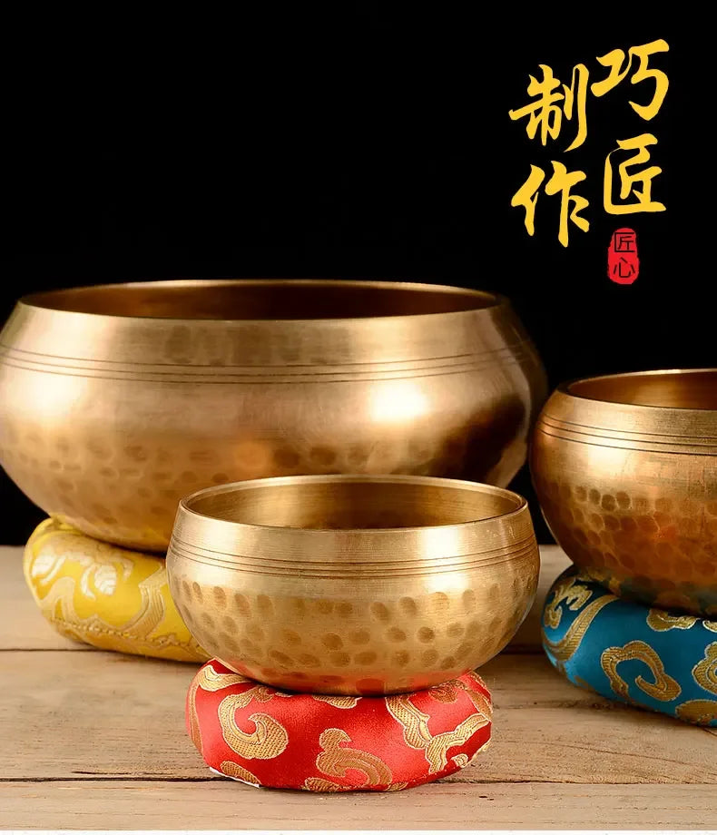 Zen Harmony Tibetan Singing Bowl Set – 7 Metal Meditation & Sound Healing