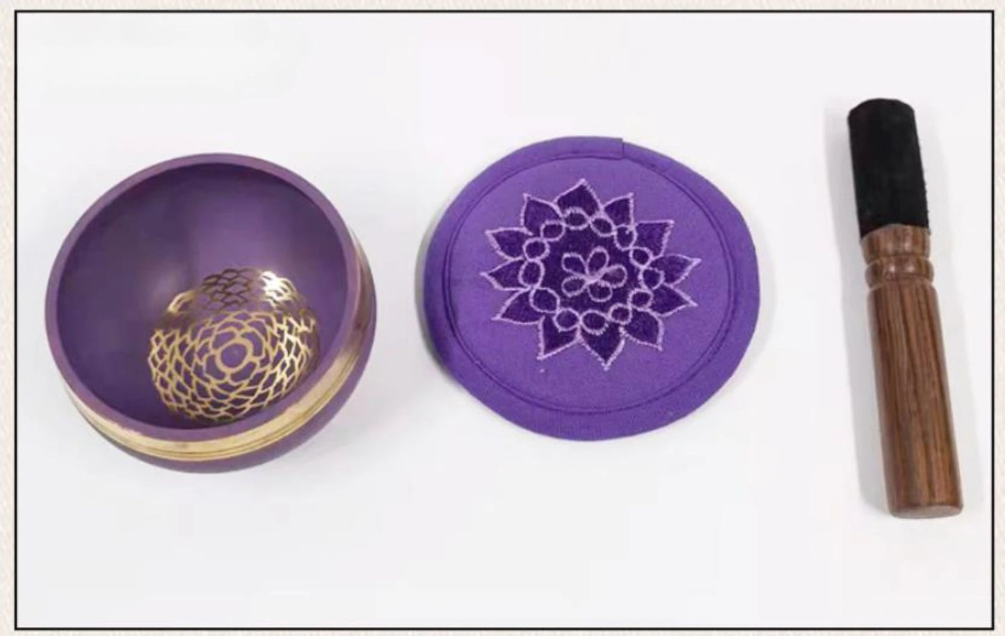 7 Chakra Tibetan Singing Bowl – Handmade Nepal Brass Meditation Sound Bowl