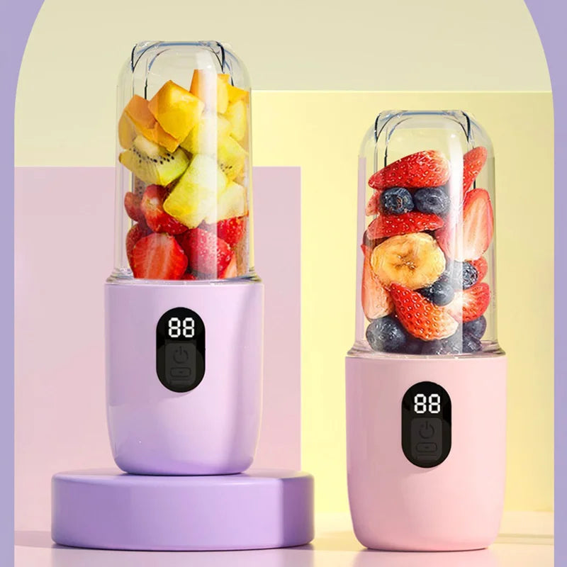 BlendBuddy Go – USB Portable Smoothie Blender with LED Timer, 400ml Travel Cup