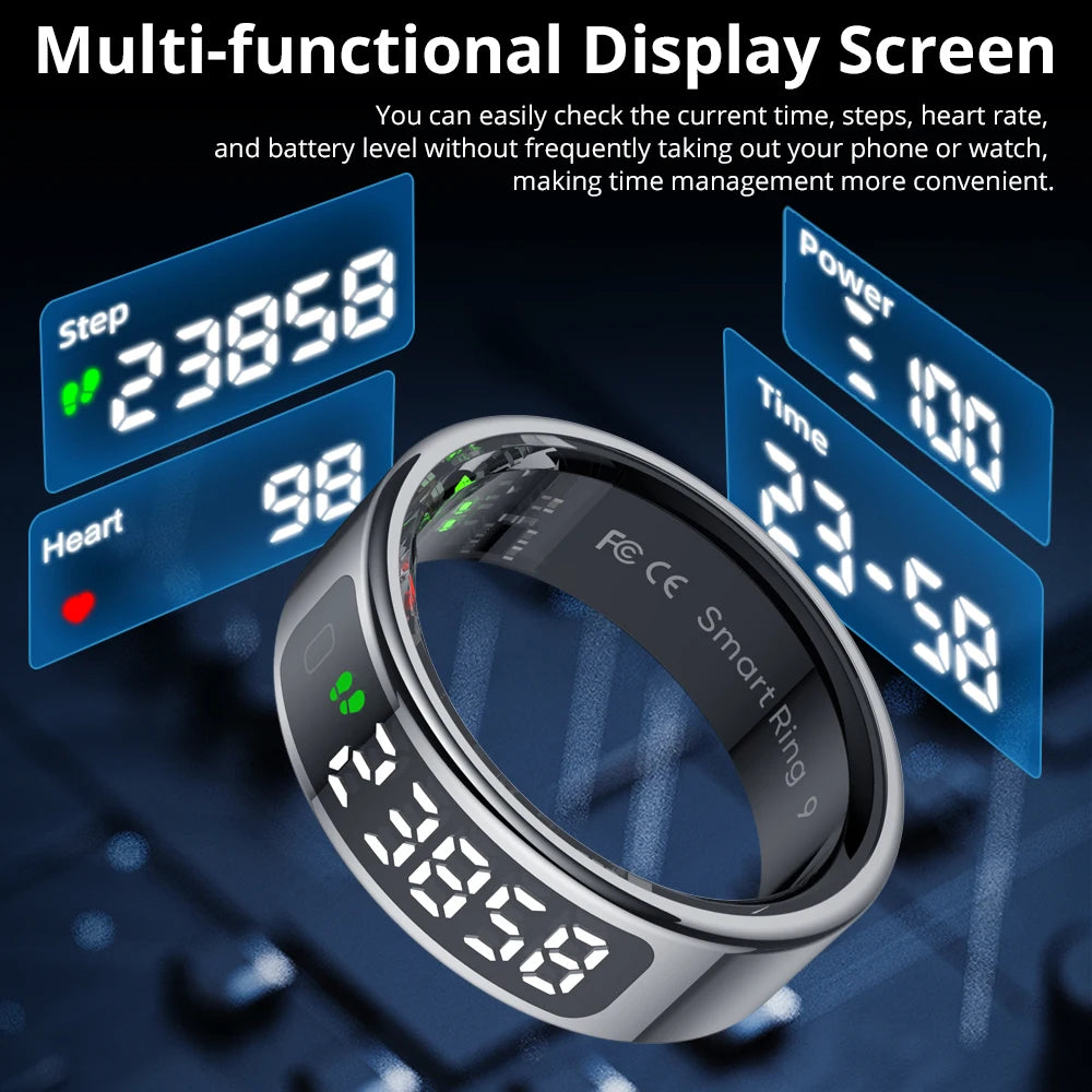 COLMI R12 Smart Ring with Display – Fitness Tracker, Heart & Sleep Monitor