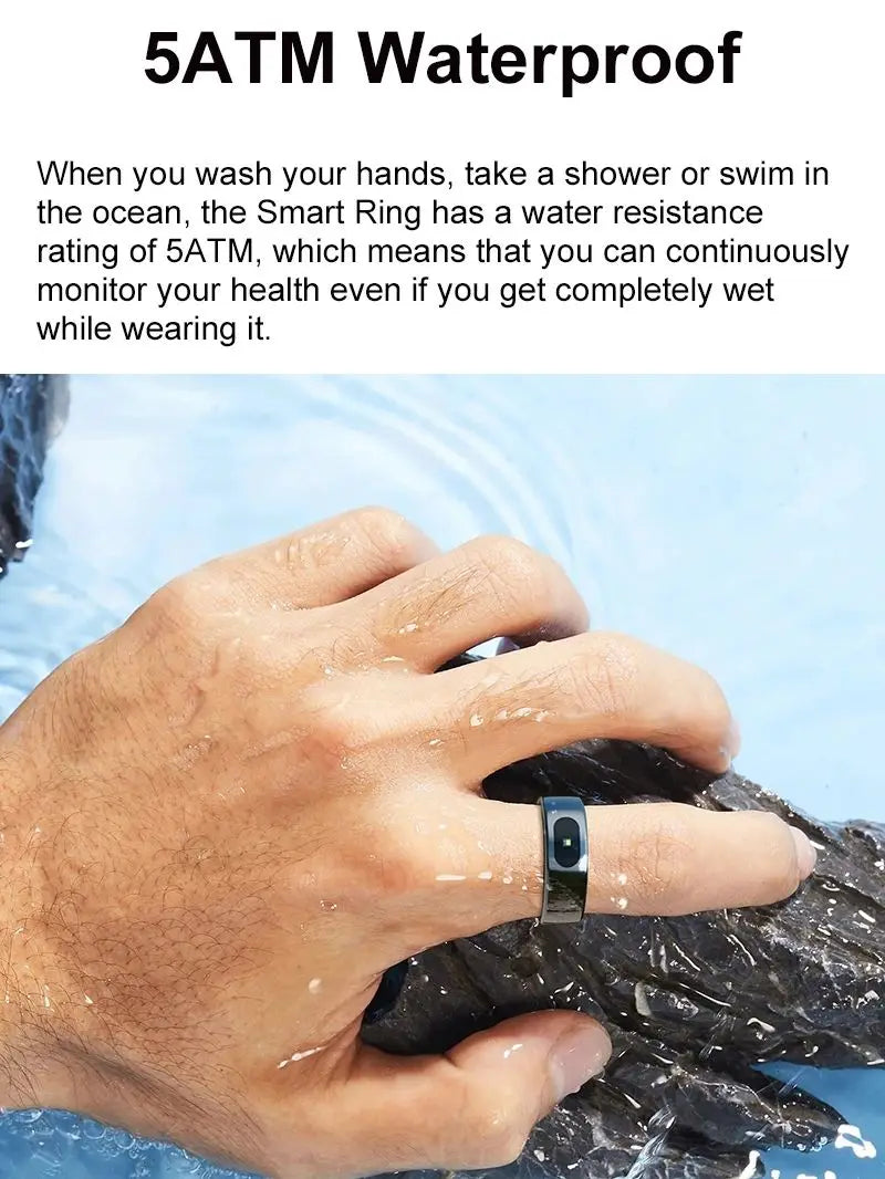 Uhoofit R08 Smart Ring – Fitness, Sleep & Health Tracker for Men and Women