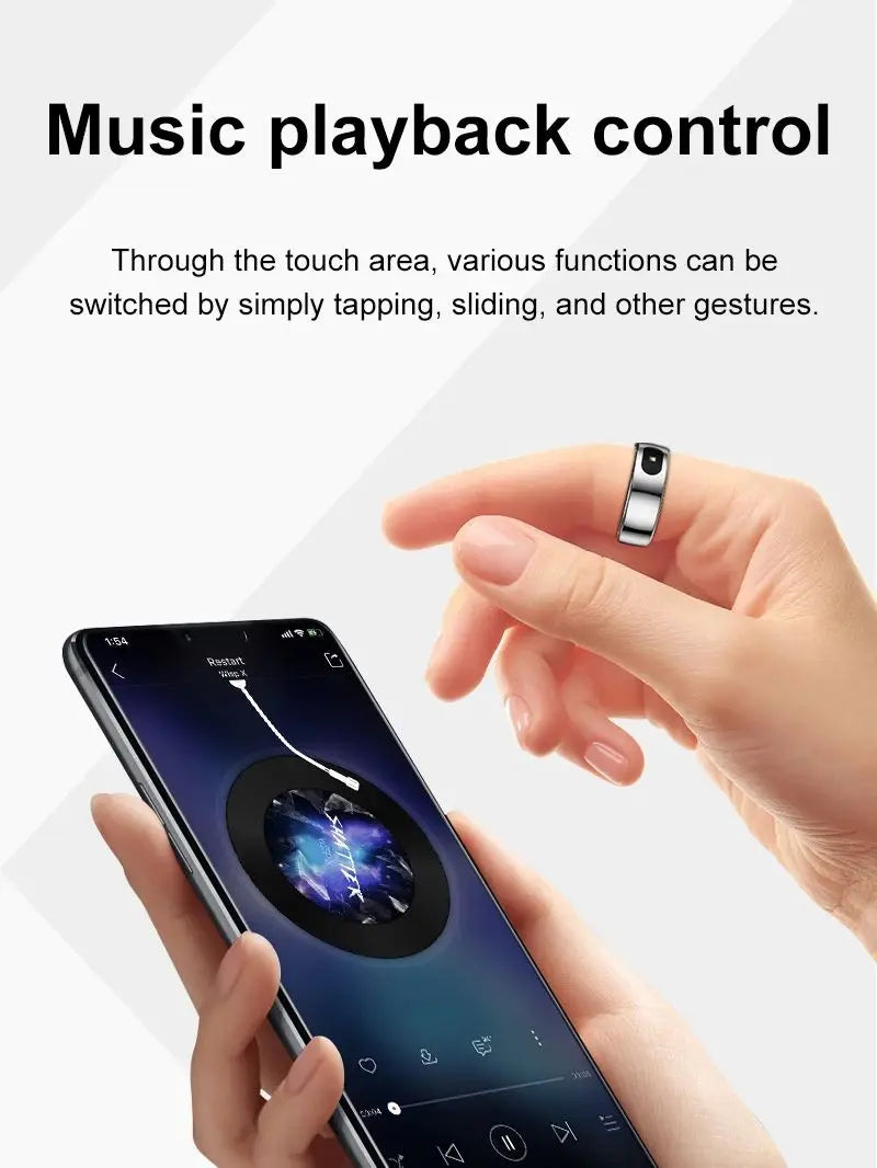 Uhoofit R08 Smart Ring – Fitness, Sleep & Health Tracker for Men and Women