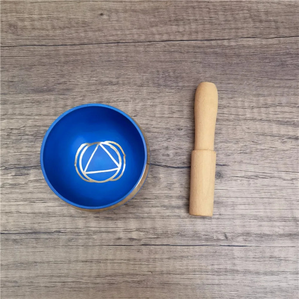 7 Chakra Tibetan Singing Bowl – Handmade Nepal Brass Meditation Sound Bowl