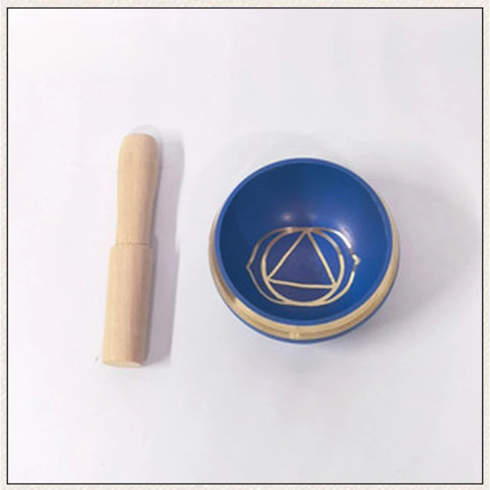 7 Chakra Tibetan Singing Bowl – Handmade Nepal Brass Meditation Sound Bowl