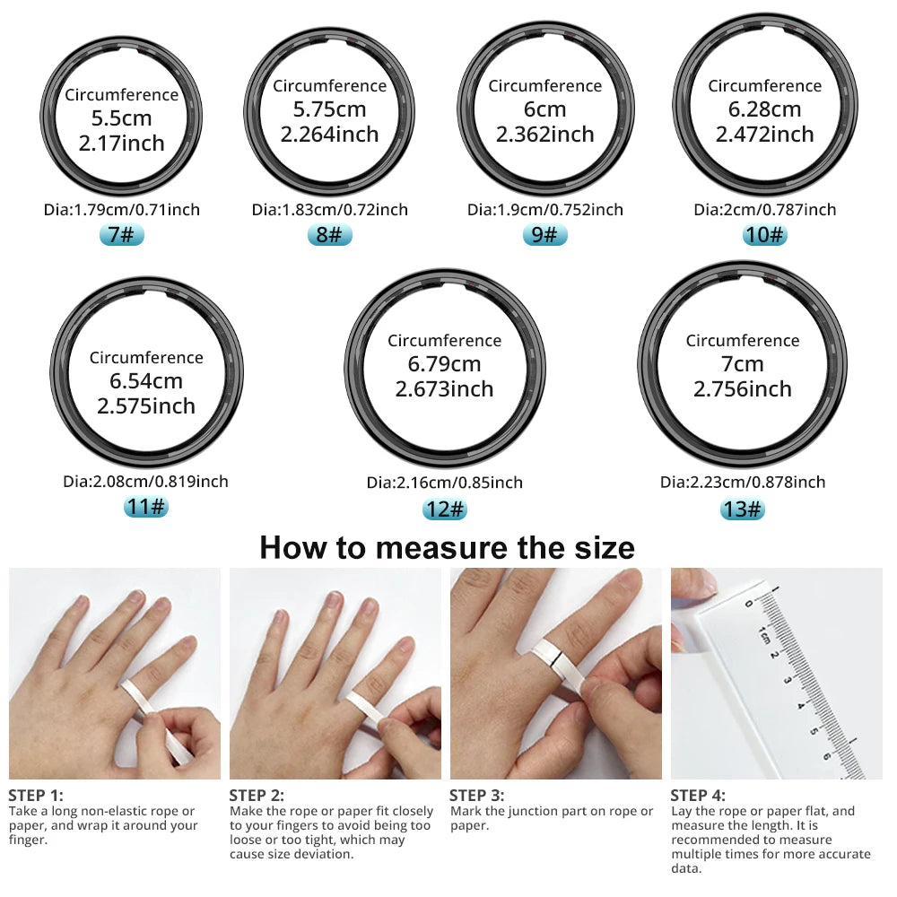 COLMI R12 Smart Ring with Display – Fitness Tracker, Heart & Sleep Monitor