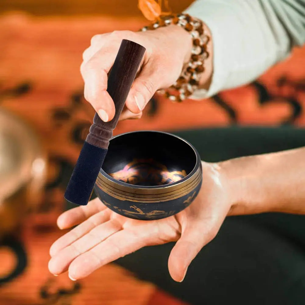 Miwayer Tibetan Singing Bowl Set for Meditation, Yoga & Relaxation