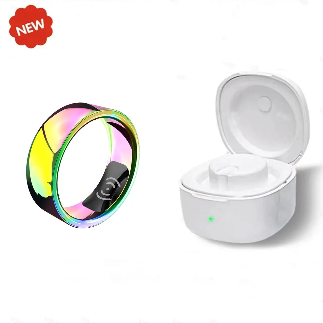 AEVYVKV SR200 Smart Fitness Ring – Heart Rate, Sleep & Activity Tracker