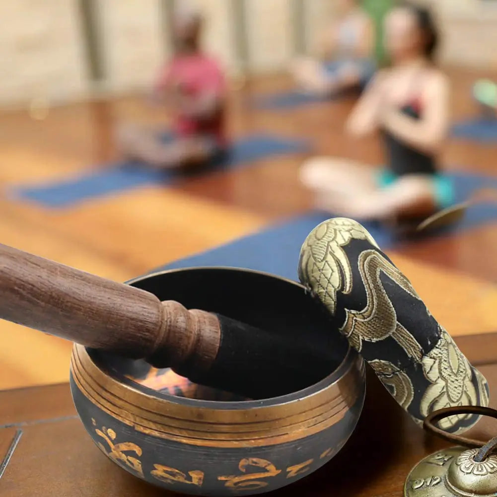 Miwayer Tibetan Singing Bowl Set for Meditation, Yoga & Relaxation