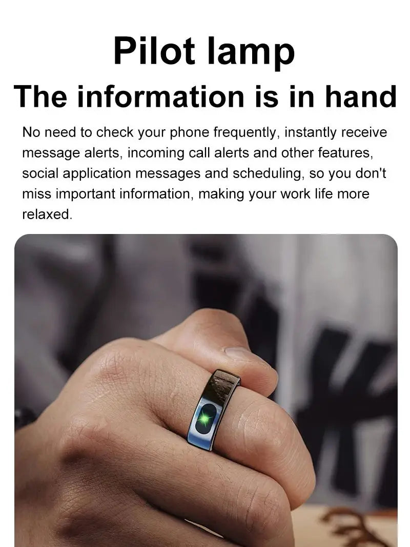 Uhoofit R08 Smart Ring – Fitness, Sleep & Health Tracker for Men and Women