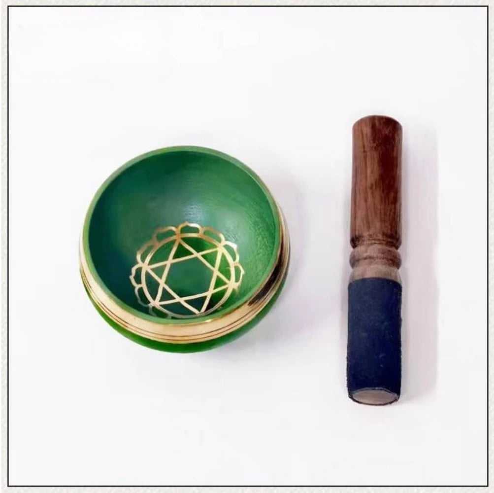 7 Chakra Tibetan Singing Bowl – Handmade Nepal Brass Meditation Sound Bowl