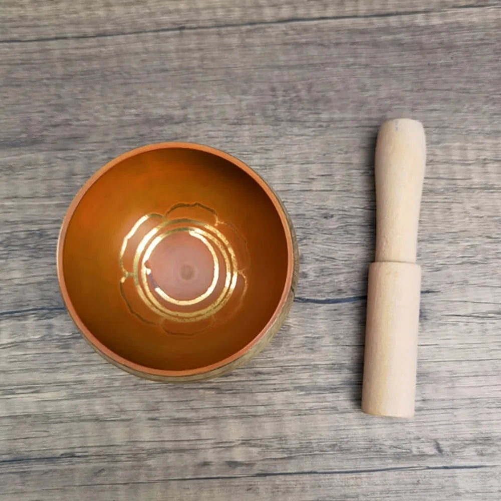 7 Chakra Tibetan Singing Bowl – Handmade Nepal Brass Meditation Sound Bowl