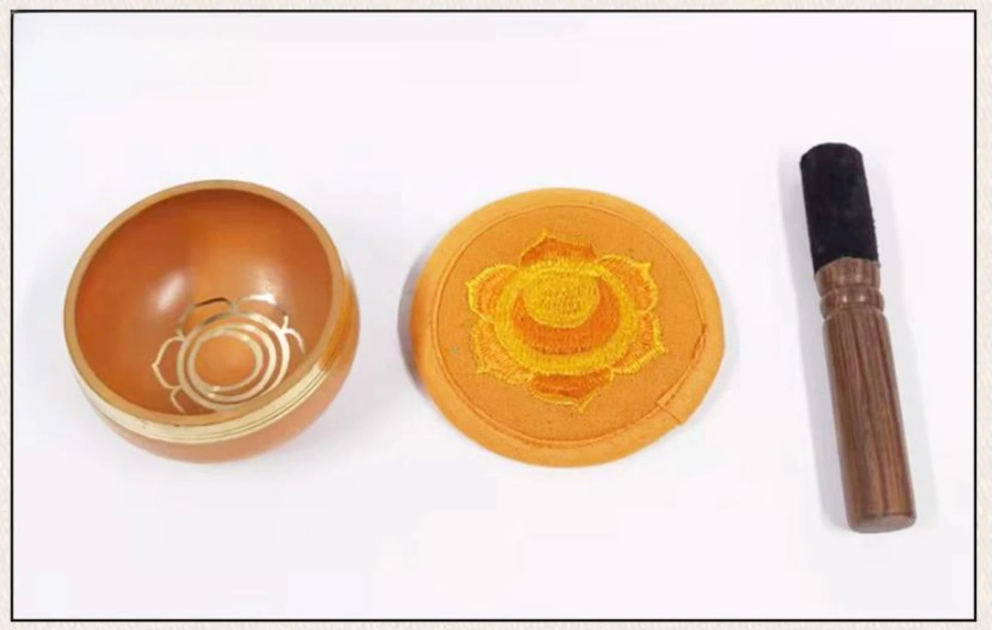 7 Chakra Tibetan Singing Bowl – Handmade Nepal Brass Meditation Sound Bowl