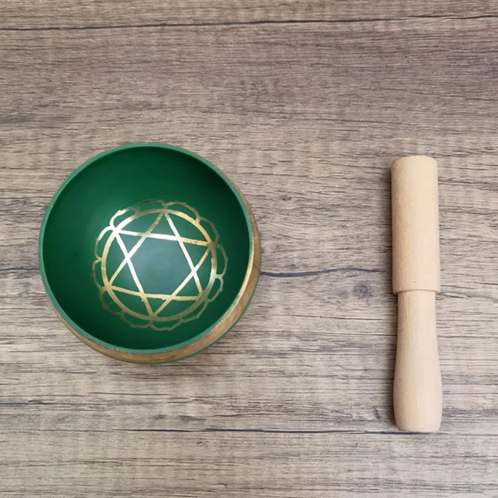 7 Chakra Tibetan Singing Bowl – Handmade Nepal Brass Meditation Sound Bowl