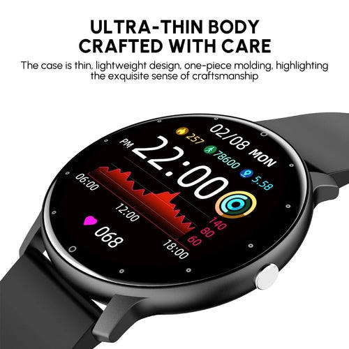 AquaActive Pro Waterproof Bluetooth Smartwatch with Fitness & Health Tracker