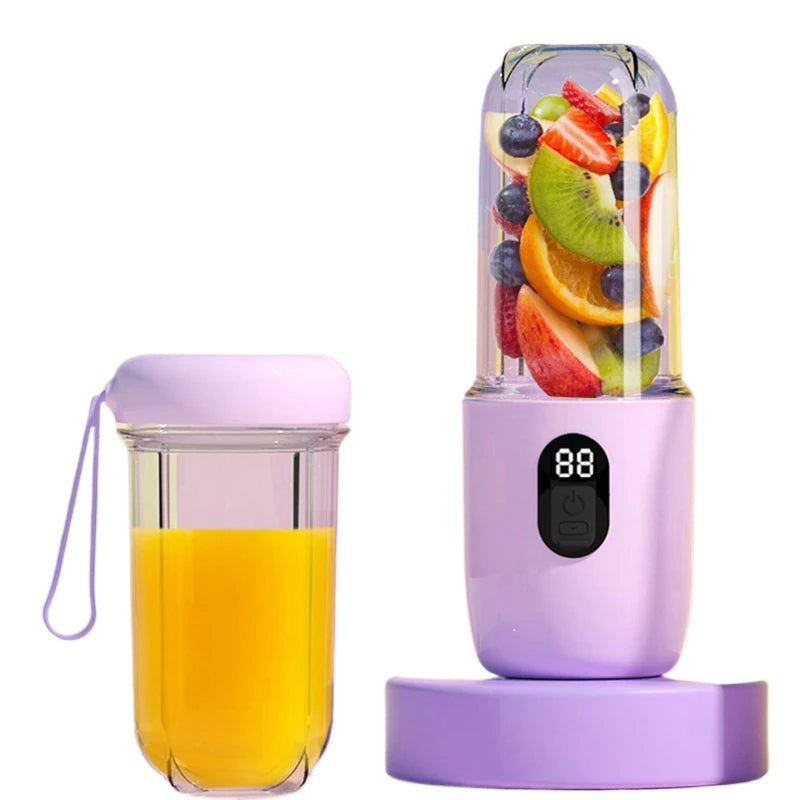 BlendBuddy Go – USB Portable Smoothie Blender with LED Timer, 400ml Travel Cup