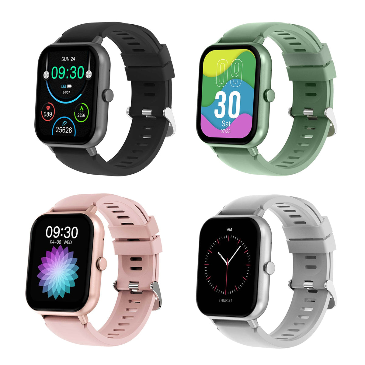 1.83" Full Touch Fitness Smartwatch with Heart Rate & Sports Modes